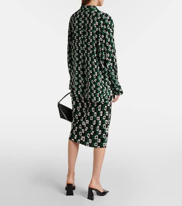 Camisa Alona de crepé estampada | Diane von Furstenberg