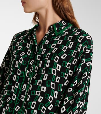 Camisa Alona de crepé estampada | Diane von Furstenberg