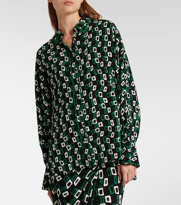 Camisa Alona de crepé estampada | Diane von Furstenberg