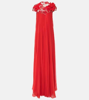 Trapeze embroidered gown | Monique Lhuillier