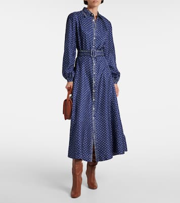 Abito midi in seta con stampa paisley | Polo Ralph Lauren