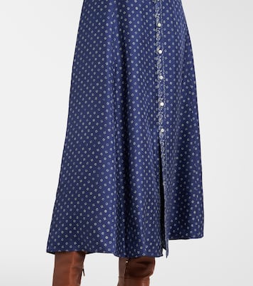 Abito midi in seta con stampa paisley | Polo Ralph Lauren