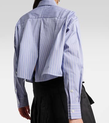 Chemise rayée en coton | Sacai