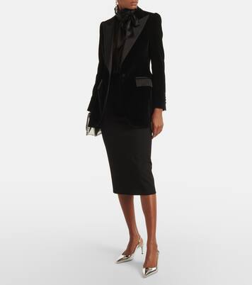 Slingback-Pumps aus Metallic-Leder | Dolce&Gabbana
