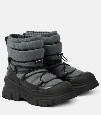 Schneestiefel mit Leder | Brunello Cucinelli