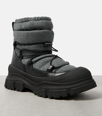 Schneestiefel mit Leder | Brunello Cucinelli