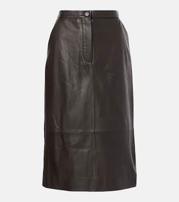 Jupe midi Jupe en cuir | Yves Salomon