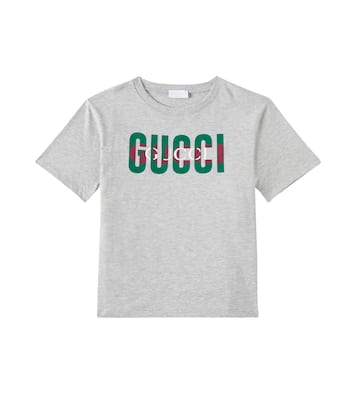 Camiseta de jersey de algodón con logo | Gucci Kids