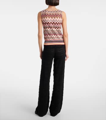 Top de mezcla de algodón en zigzag | Missoni