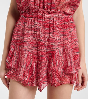 Sornel ruffled printed shorts | Marant Etoile