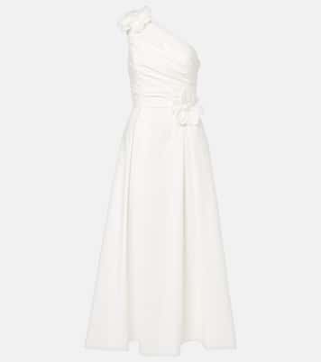 Abito midi in popeline di cotone | Elie Saab