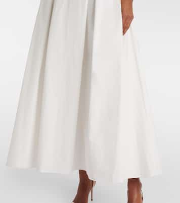 Abito midi in popeline di cotone | Elie Saab