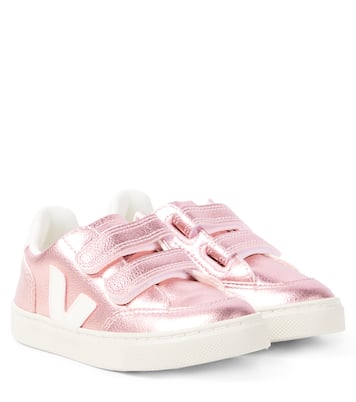 Baskets V-12 en cuir métallisé | Veja Kids