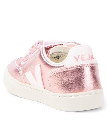 Baskets V-12 en cuir métallisé | Veja Kids