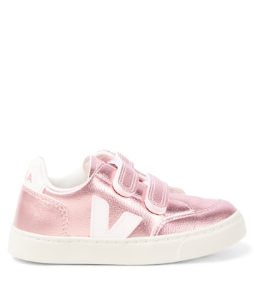 Baskets V-12 en cuir métallisé | Veja Kids