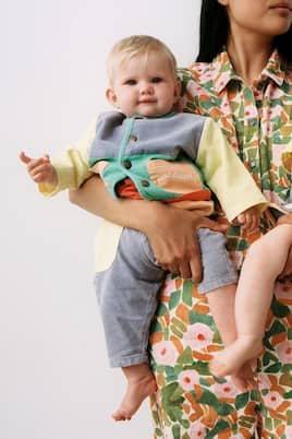 Baby - Pantaloni in cotone colorblock | Bobo Choses