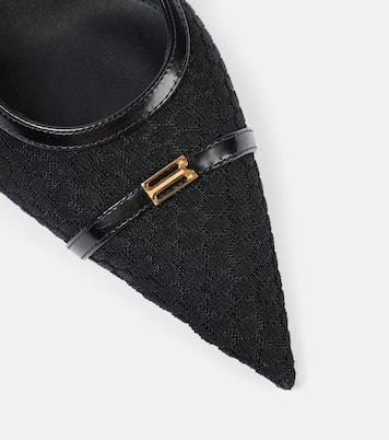 Pumps slingback in mesh con pelle | Victoria Beckham