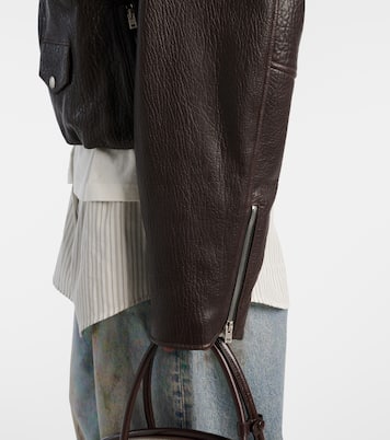 Giacca stile biker in pelle | Acne Studios