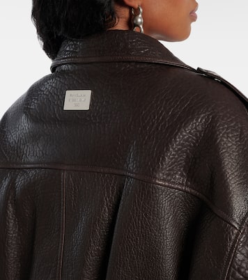 Giacca stile biker in pelle | Acne Studios