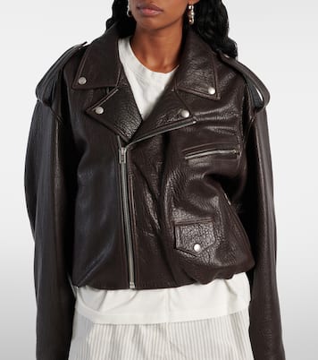 Giacca stile biker in pelle | Acne Studios