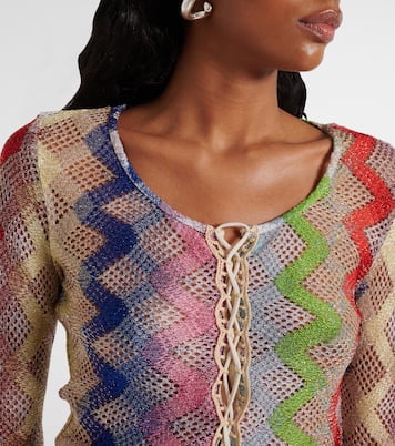 Crop top de croché con zigzag | Missoni