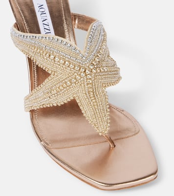 Mules Reef Star 65 en cuir | Aquazzura