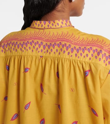 Robe chemise imprimée en coton | Valentino