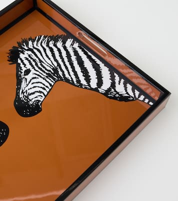 Zebra lacquer tray | Jonathan Adler