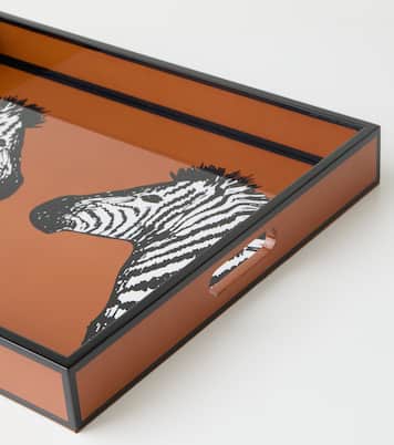 Zebra lacquer tray | Jonathan Adler