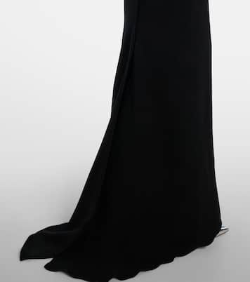 Vestido de fiesta sin tirantes adornado  | Marmar Halim