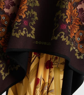 Poncho de lana virgen estampado | La DoubleJ
