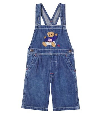 Polo Bear denim overalls | Polo Ralph Lauren Kids