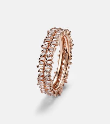 Mini 18kt rose gold tech ring jackets with diamonds | Suzanne Kalan