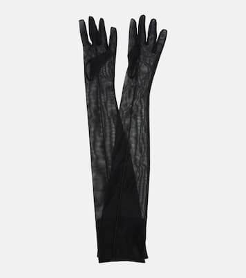 Handschuhe re/edit aus Mesh | Mugler