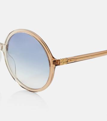 Logo round sunglasses | Miu Miu