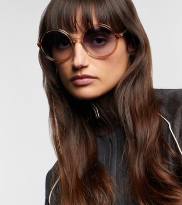 Logo round sunglasses | Miu Miu