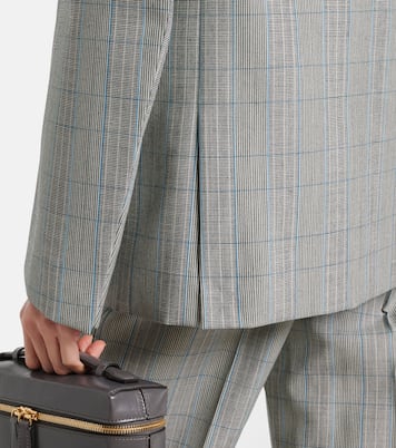 Blazer de lana virgen a cuadros | Victoria Beckham