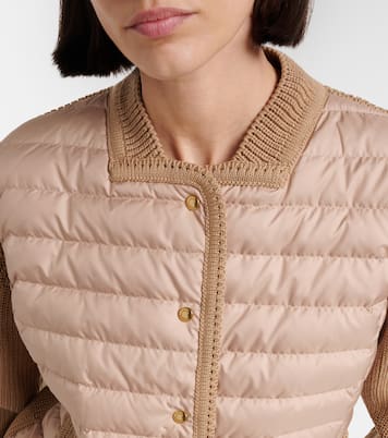 Down-paneled cotton cardigan  | Moncler