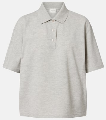 Cassandre cotton-blend piqué polo shirt | Saint Laurent