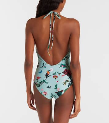 Printed halterneck swimsuit | La DoubleJ