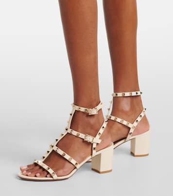 Sandalen Rockstud 60 aus Leder | Valentino Garavani