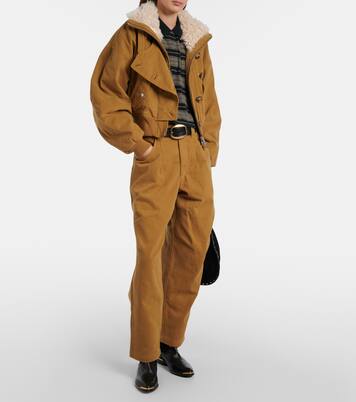 Opalyna cotton twill wide-leg pants | Marant Etoile