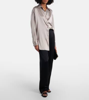 Julianne croc-effect leather slides | Tom Ford