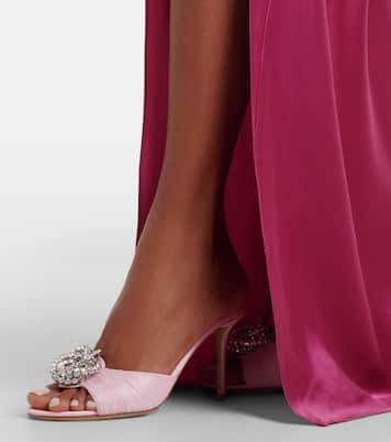 Galaxy 85 embellished satin mules | Mach & Mach