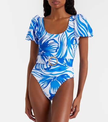 Bañador Jeanie floral con cinturón | Alexandra Miro