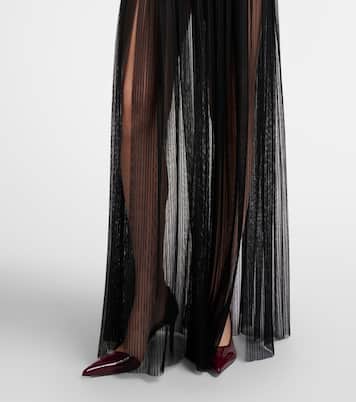 Semi-sheer gown | Nensi Dojaka