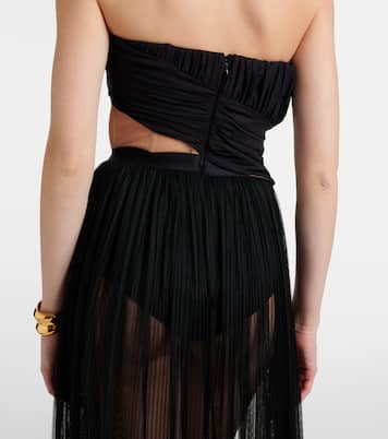 Semi-sheer gown | Nensi Dojaka