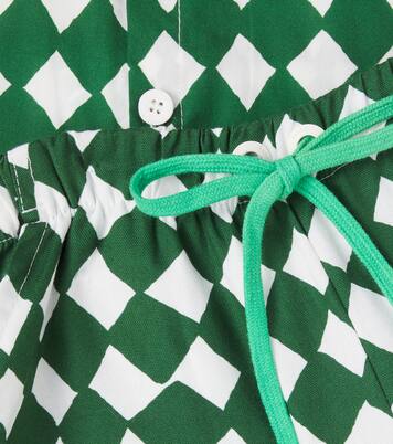 Checked cotton shirt and shorts set | Fábula