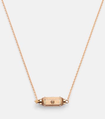 Collier Coco Micro en or rose 18 ct et diamants | Marie Lichtenberg