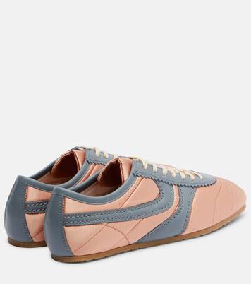 Sneakers aus Satin und Leder | Dries Van Noten
